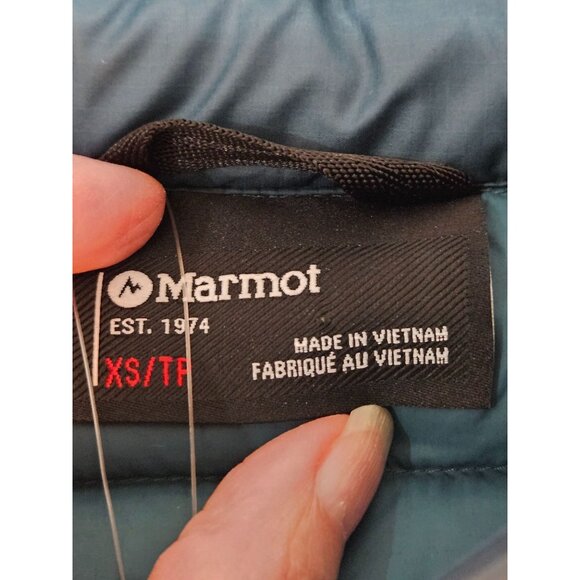 NEW!! Marmot Highlander Womens Down Vest XS Green Insulated Lightweight Packable - Picture 13 of 16